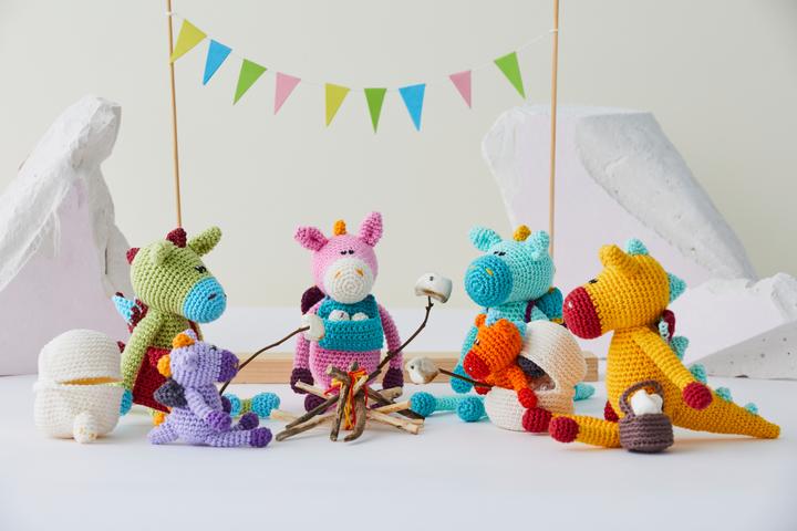 Produktbild Schachenmayr Catania "Amigurumi Box Dragon Family", 25 x 20 g