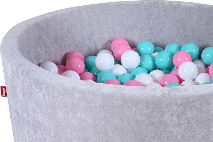 Actual product image Knorrtoys Ball pool soft - "Grey" - 300 balls rose/cream/lightblue