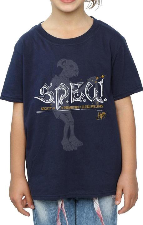 Actual product image Girls Dobby Elfish Welfare Cotton T-Shirt (152, 158)