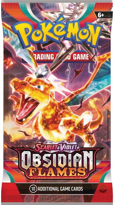 Actual product image Pokémon Obsidian Flames (English, Booster Pack)