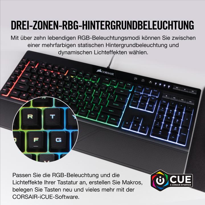 Actual product image Corsair K55 Rgb (DE, Cable)
