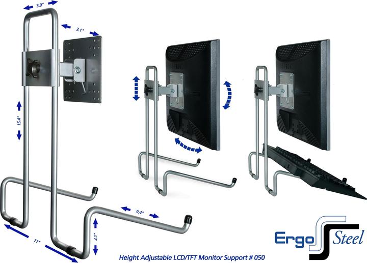 Actual product image R-Go Tools TV / display stand Flex silver (Table, 27.01")