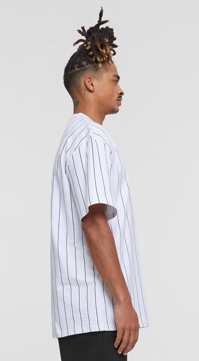Actual product image Karl Kani KKMQ32041WHT Small Signature Pinstripe Tee white - 16039 (S)