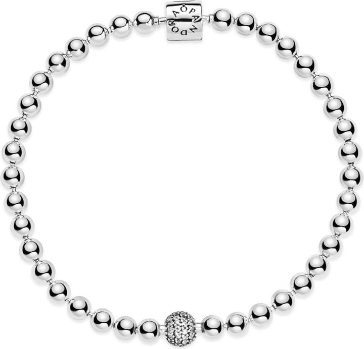 Actual product image Pandora Bracelet Beads & Pavé (17 cm, Silver 925)