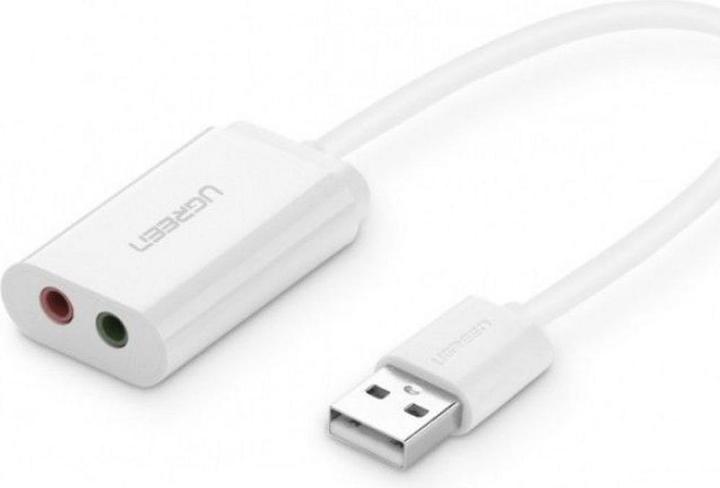 Actual product image Ugreen External USB sound card for headphones, speakers, headsets (USB)