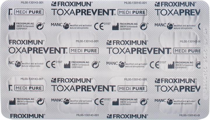 Valori nutrizionali e ingredienti Froximun Toxaprevenzione Medi PURE (180 Pezzo/i, Pillole, 142 g)