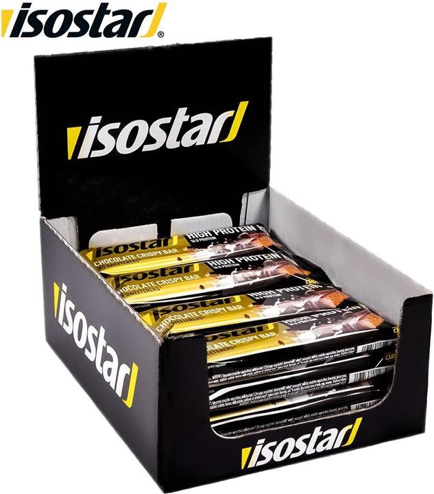 Immagine prodotto Isostar Barretta croccante al cioccolato al 30% di proteine, 16 x 55g (Cioccolato, 16 pz., 880 g)