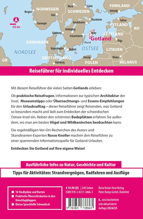 Produktbild Reiseführer Gotland (Deutsch, Rasso Knoller, 2024)