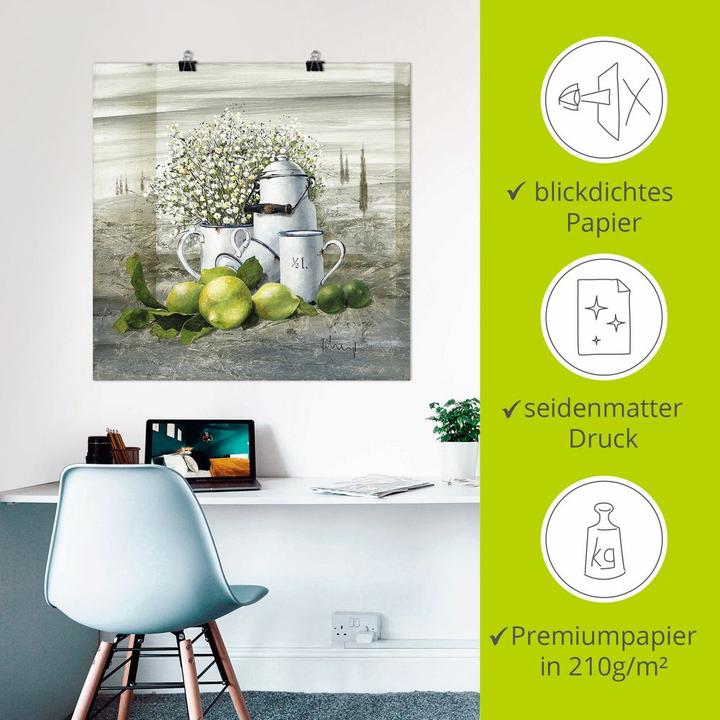 Produktbild Artland Stillleben mit Milchkanne Q5JY (70 x 70 cm)