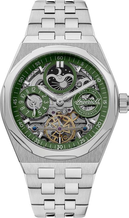 Produktbild Ingersoll 1892 Ingersoll I12905 The Broadway Dual Time Automatik Herrenuhr 43mm 5ATM (Analoguhr, 43 mm)