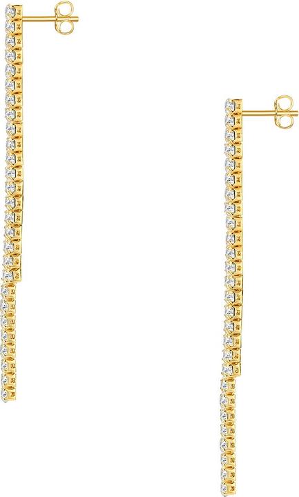 Actual product image Glanzstücke München Ladies sterling silver zirconia yellow gold - 34426 (Sterling Silver)