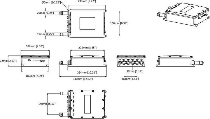 Image du produit Axis T8504-E Commutateur PoE+ 4 ports pour l'extérieur (4 Ports)