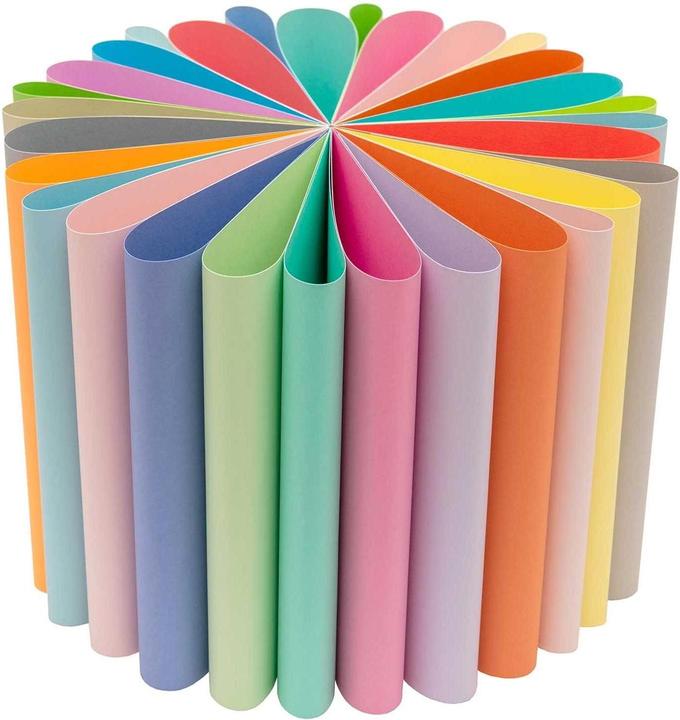 Actual product image Rico Design Construction paper 1 block of 30 sheets, pastel colours (180 g/m², 1 x)