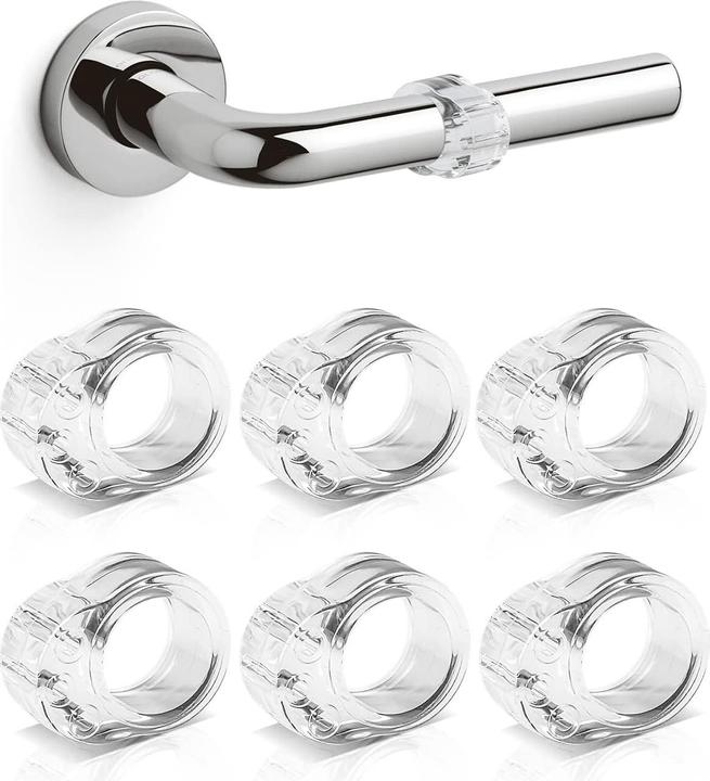 ASMI 6 tampons de poignée de porte, tampons de porte murale, butoirs de poignée de porte (6 pièce(s))