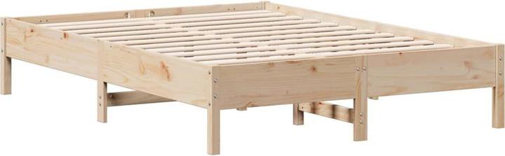 Produktbild VidaXL Massivholzbett Holzbett Bett Doppelbett ohne Matratze 120x190cm Kiefer (120 x 190 cm)