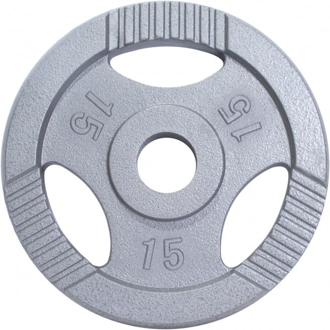 Immagine prodotto Gorilla Sports Piastra di peso in ghisa Pinza 0,5-20 KG (1 x 15 kg)