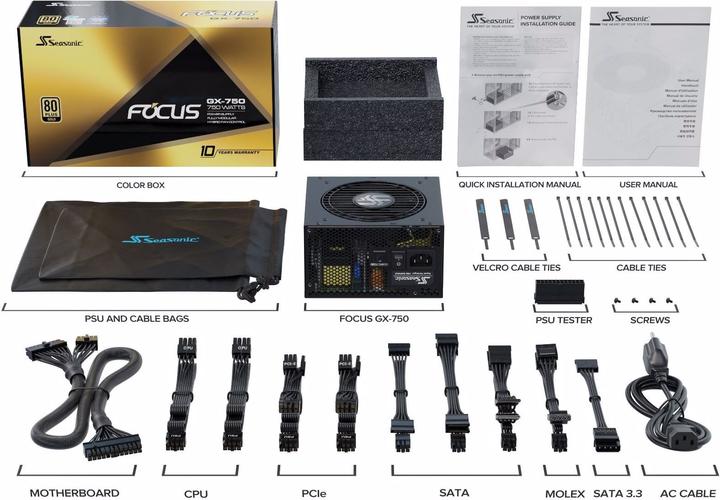 Actual product image Seasonic Focus GX (750 W)