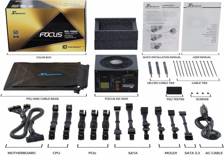 Produktbild Seasonic Focus GX (1000 W)