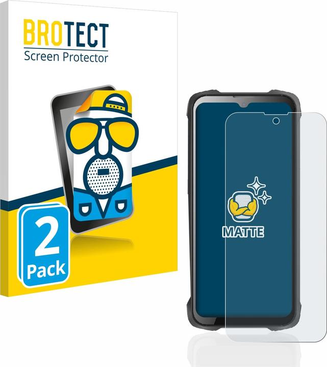 Actual product image BROTECT Anti-glare screen protector matt (2 Piece, Cubot King Kong 9)