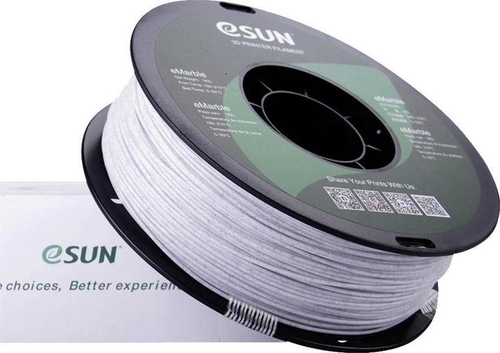 Produktbild eSUN eMarble Filament (PLA, 1.75 mm, 1000 g, Weiss)