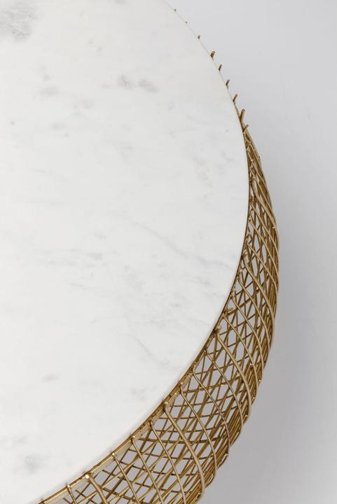 Actual product image Kare Design Coffee Table Cesta Marble Gold Ø100cm (Ø 102 x 42 cm)