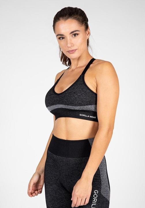 Immagine prodotto Gorilla Wear Reggiseno sportivo Selah senza cuciture - nero (XL)