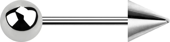 Image du produit Star Piercing Micro Barbell argent avec boule et cône (Acier chirurgical 316L, sans laiton)