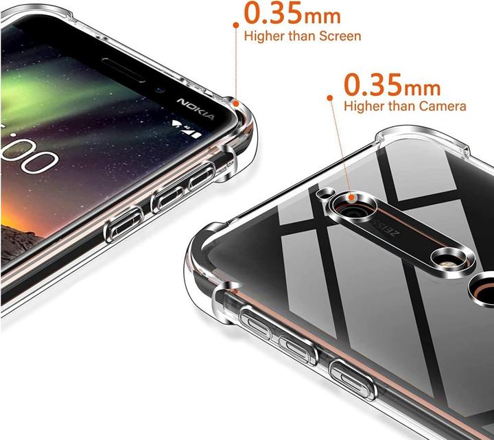 Immagine prodotto Screenguard Nokia 6.1 Crystal Soft Airbag Bumper (Nokia 6.1)