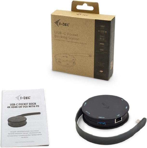Immagine prodotto i-tec Pocket Dock (USB-C, 1 Porti)