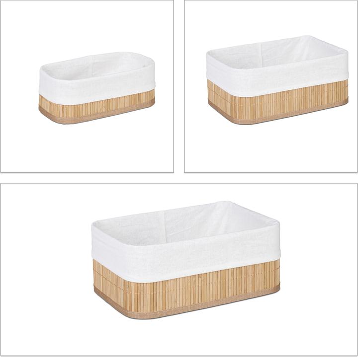 Image du produit Relaxdays Bath (3 x, 30 x 20 x 12,5 cm)