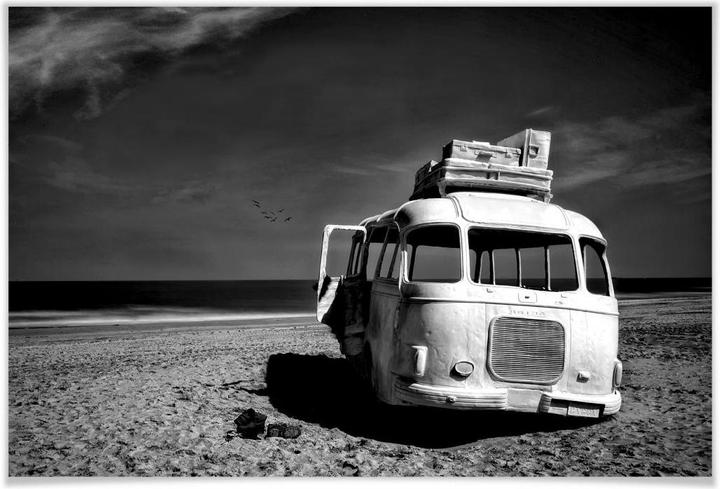 Actual product image Trenddeko Depaepe - Beached Bus (75 x 50 cm)