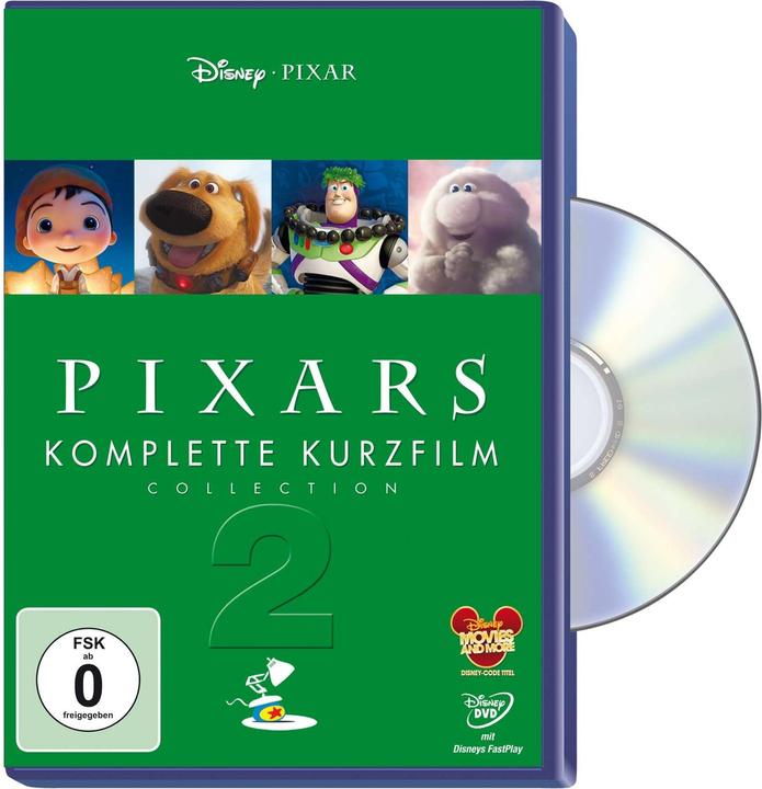 Produktbild Pixars komplette Kurzfilm Collection (DVD, 2012, Englisch, Deutsch)