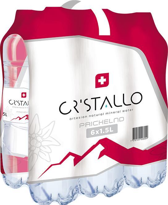 Cristallo Eau minérale gazeuse (6 x 150 cl)