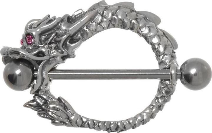 Image du produit Bijouteria Piercing poitrine (Acier chirurgical 316L, Cristallin, Argent 925)
