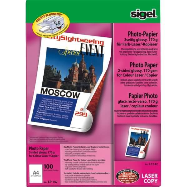 Produktbild Sigel Laser Fotopapier (170 g/m², A4, 100 x)