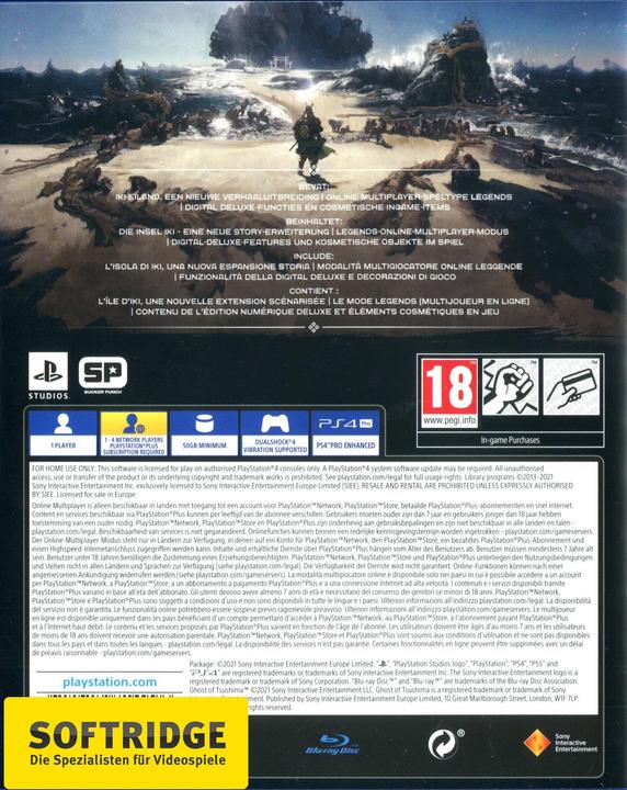 Image du produit Sony Ghost of Tsushima Director’s Cut (PS4, Multilingue)