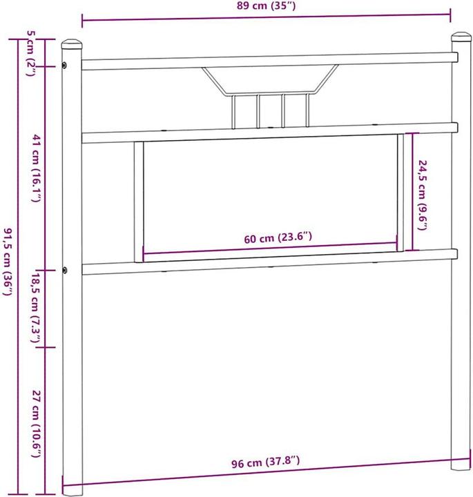 Produktbild VidaXL Alruba (96 x 3 x 91.5 cm)