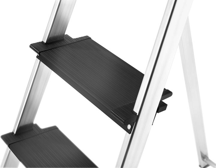 Actual product image Hailo L100 TopLine, aluminium safety stepladder, 7 steps (Stile, 17 cm)
