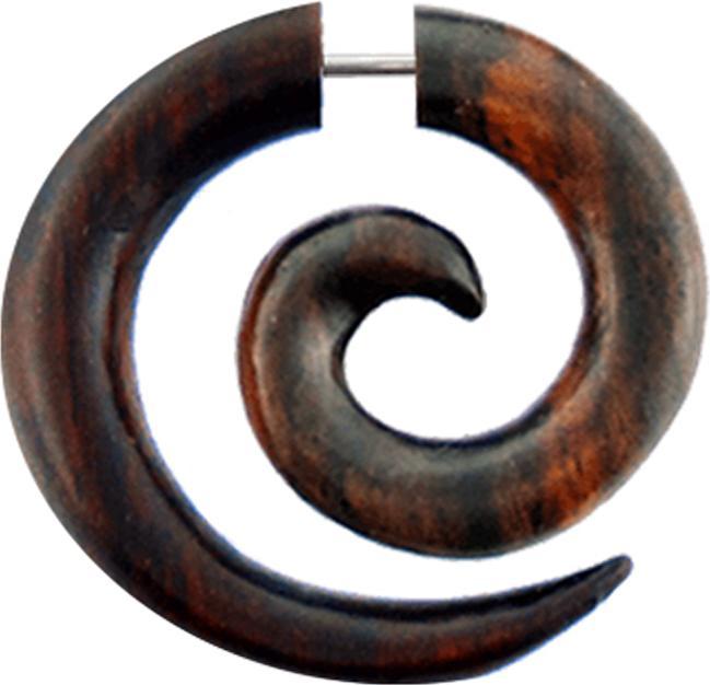 Image du produit Star Piercing Fake Spirale aus Sonoholz (sans laiton, Organique)