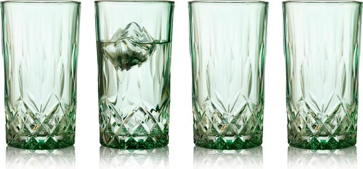 Image du produit Lyngby Highball Sorrento 38 cl.Vert.27779 (4 x, Verres à long drink)