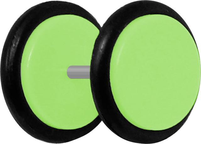 Immagine prodotto Star Piercing Finto tappo verde chiaro con O-ring (senza ottone, Acrilico)