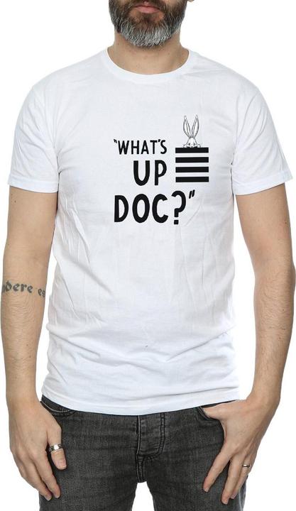 Immagine prodotto Looney Tunes Maglietta in cotone a righe da uomo What's Up Doc Bugs Bunny (XXL)