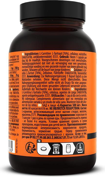 Image du produit QNT L-Carnitine (60 pièce(s), Capsules, 39 g)