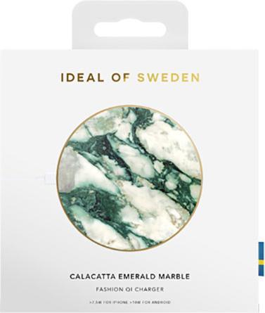 Actual product image iDeal Of Sweden iDeal Fashion QI Wireless Charger - Calacatta Emerald Marble (10 W)