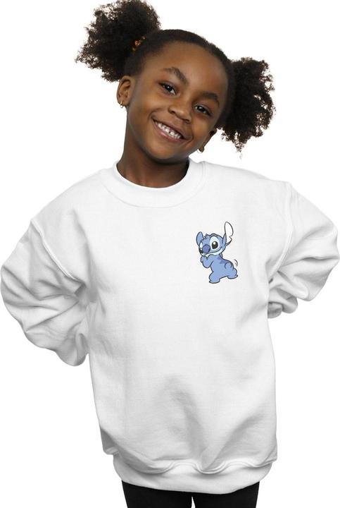 Produktbild Disney Lilo And Stitch Stitch Backside Breast Print Sweatshirt Mädchen (140, 146)