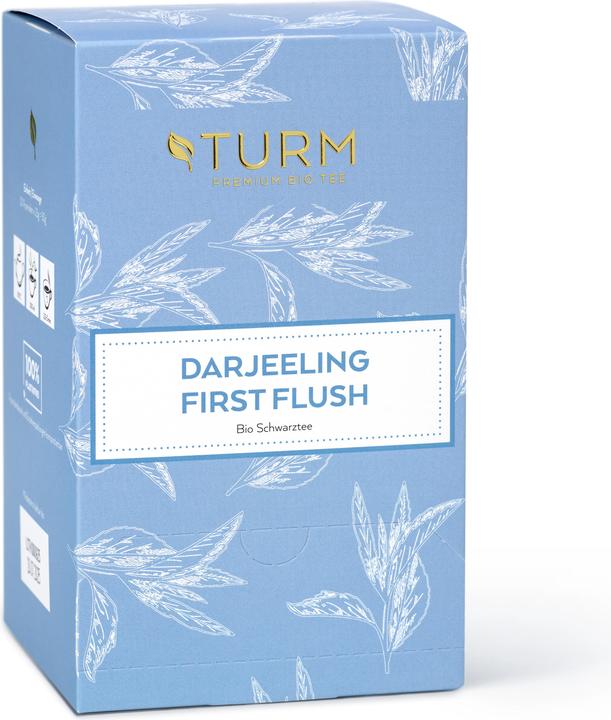 Immagine prodotto Turm Kaffee Tè nero Darjeeling biologico First Flush Confezione da 20 pezzi (FTGFOP1 FF STD-2) (60 g)