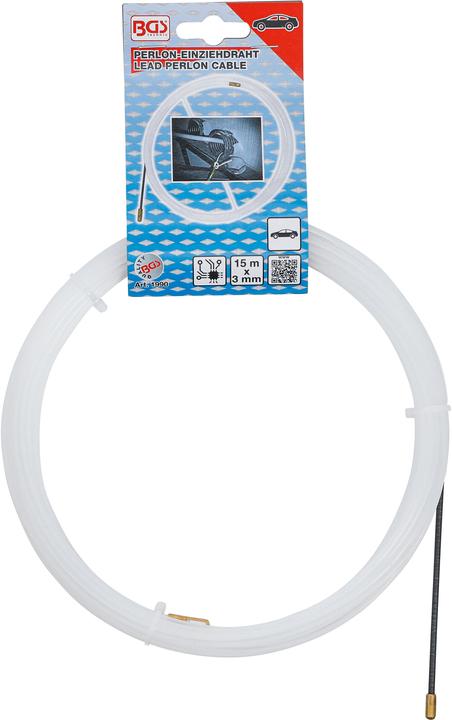 Image du produit BGS Aiguille tire câble 15 m x 3 mm (Garniture de porte)