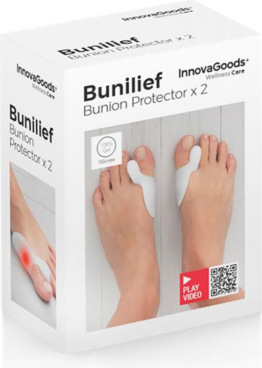 Image du produit InnovaGoods Coussinets en silicone pour cors Bunilief paquet de 2 unités (Réduire la pression)