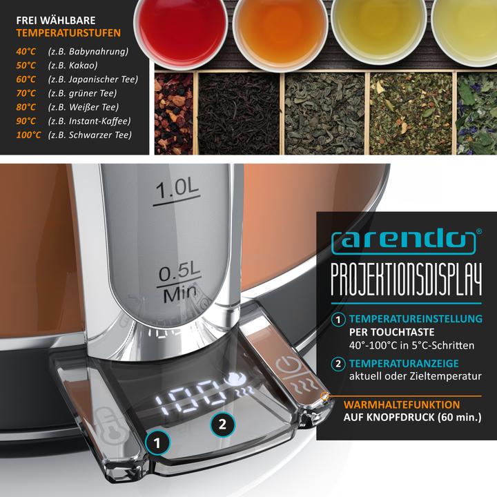 Actual product image Arendo Kettle (1.70 l)
