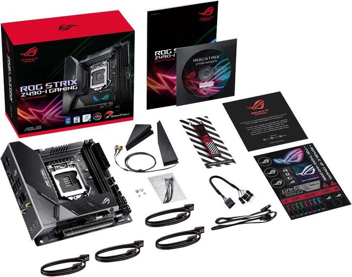 Actual product image ASUS ROG Strix Z490-I Gaming (LGA 1200, Intel Z490, Mini-ITX)